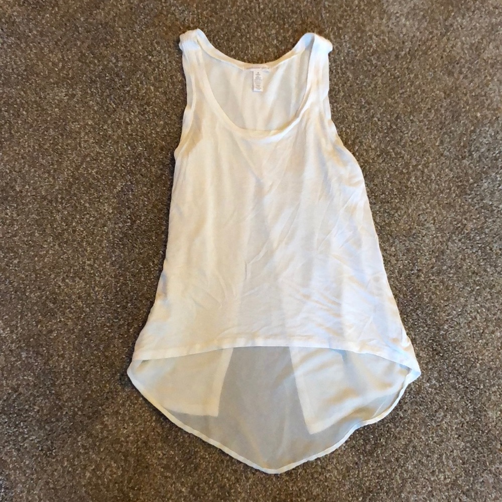 Ivory racer back tank top